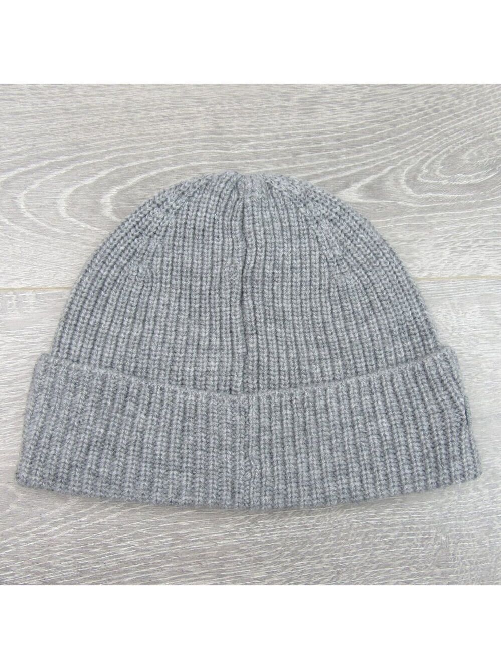 Lacoste Crocodile Big Patch Grey Wool Beanie Cap One Size NEW - Picture 9 of 13